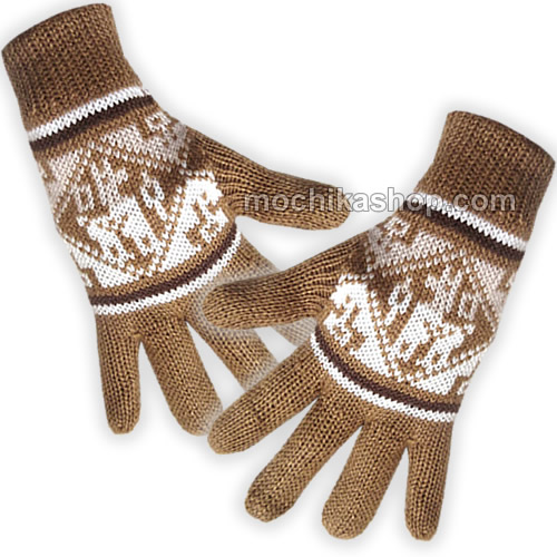 20 Wholesale Peruvian Gloves Natural Color Alpaca Blend Wool