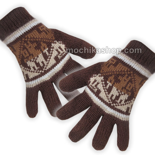 10 Wholesale Peruvian Gloves Natural Color Alpaca Blend Wool