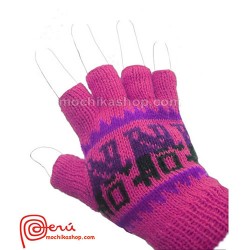 30 Wholesale Peruvian Multicolor Alpaca Wool Fingerless Gloves