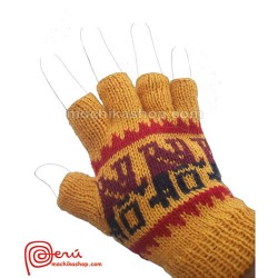 Lot 20 Wholesale Peruvian Colorful Alpaca Wool Fingerless Gloves