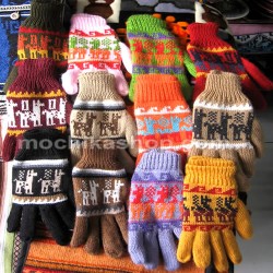 10 Inca Wholesale Peruvian Gloves Multicolor Alpaca Blend Wool