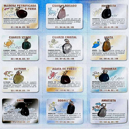 12 Pretty Gemstone Amulets , Assorted Pendants