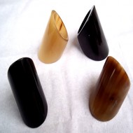 50 Gorgeous Bull Horn Rings, Mixed Design Natural Color