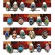 12 Pretty Peruvian Stone Rings. Mixed Stone Colors & Adjustable Design