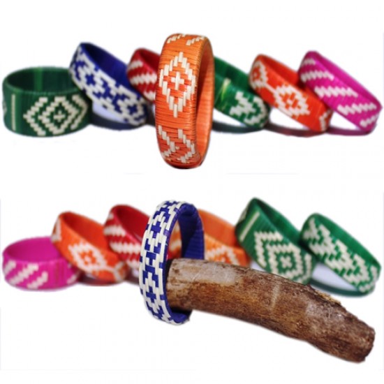 50 Beautiful Cane Arrow Rings, Assorted Colors