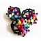 24 Gorgeous Achira Seed Beads Rings, Mixed Colors