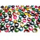 400 Nice Coconut Peel Rings, Mixed Colors & Design