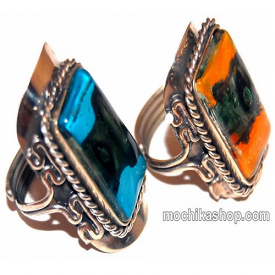 50 Gorgeous Fused Glass Rings, Assorted Stone Colors