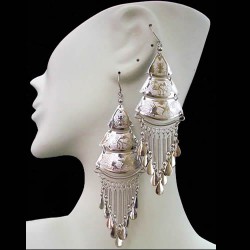12 Pretty Peruvian Inca Alpaca Silver Plated Earrings Designs