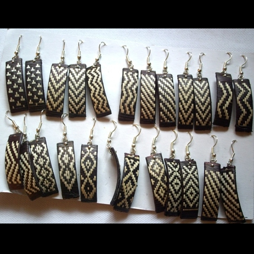 100 Wholesale Handmade Classic Cane Arrow Earrings Natural Color
