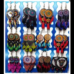 06 Beautiful Ceramic Earrings Colored Tribal Images