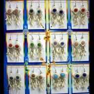 Lot 50 Peruvian Wholesale Bone Earrings Bunch Styke