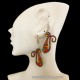 12 Nice Wholesale Wood Earrings Handmade , Assorted Images