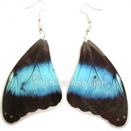 100 Peruvian Wholesale Morpho Blue Butterfly Wings Earrings