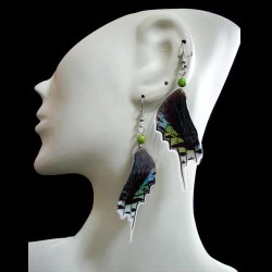 100 Wholesale Peruvian Butterfly Wings Earrings Assorted Images