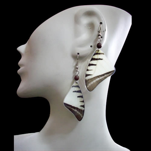 12 Peru Wholesale Butterfly Wings Earrings Mixed Images