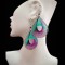 06 Beautiful Wholesale Classic Hole Teardrop Thread Earrings