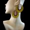 50 Peruvian Wholesale Hole Teardrop Thread Earrings Round Design