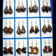 50 Beautiful Peruvian Carved Gourd Earrings Mixed Images