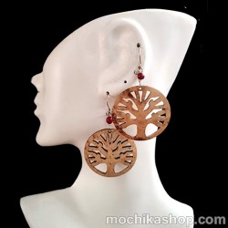 06 Nice Peruvian Coconut Earrings Frosty Design