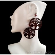 12 Pretty Peruvian Coconut Earrings Assorted Frosty Design