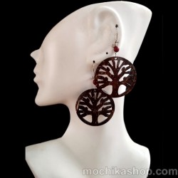 12 Pretty Peruvian Coconut Earrings Assorted Frosty Design