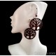 12 Pretty Peruvian Coconut Earrings Assorted Frosty Design 12 Pretty Peruvian Coconut Earrings Assorted Frosty Design