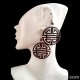 12 Pretty Peruvian Coconut Earrings Assorted Frosty Design 12 Pretty Peruvian Coconut Earrings Assorted Frosty Design