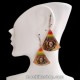 24 Wholesale Peruvian Pretty Rasta Reggae Coconut Shell Earrings
