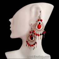 12 Pretty Earrings Handcrafted Huayruro Seeds & Alpaca Silver