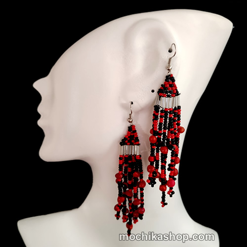 50 Beautiful Wholesale Huayruro Seeds Earrings & Mostacilla Beads