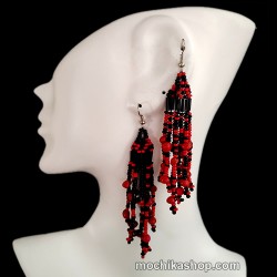 50 Beautiful Wholesale Huayruro Seeds Earrings & Mostacilla Beads