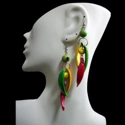 50 Amazing Wholesale Palmito Seeds Earrings Mixed Color Design