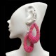 06 Cusco Blanket Fabric Textile Earrings Donuts Design