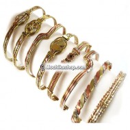 06 Wholesale Inca Handamde Three Metals Bracelets