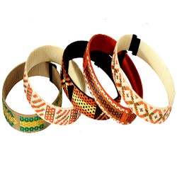 Lot 24 Beautiful Colorful Cane Arrow Bracelets, Medium Size Design