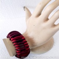 12 Peruvian Pretty Eco Wood Stretch Bracelets Handmade