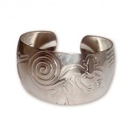 12 Wholesale Nickel-Plated Cuff Bracelets handmade Nazca Design