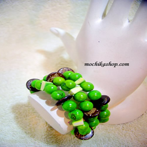 12 Beautiful Acai Seeds Bracelets with Coconut Button