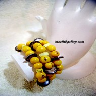 12 Beautiful Acai Seeds Bracelets with Coconut Button