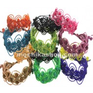 Lot 12  Achira Seeds Bracelets, Woven Crochet Design