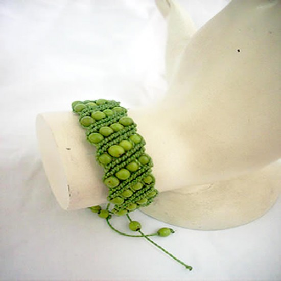 12 Gorgeous Achira Seeds Bracelets . Colorful Design