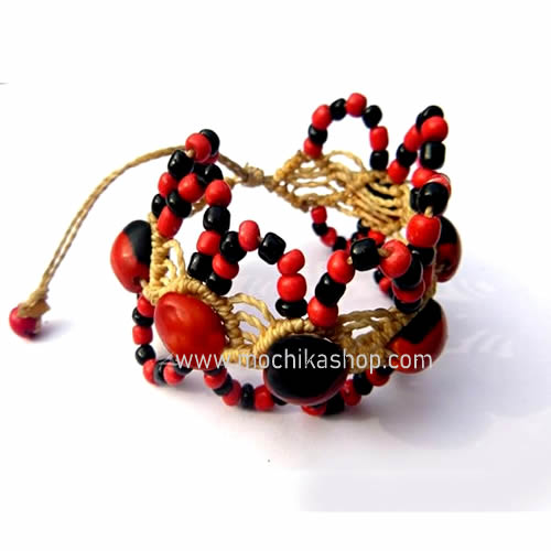 12 Gorgeous Huayruro Stretch Bracelets & Mostacilla Beads