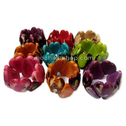 Lot 24 Amazing Tagua Cuff Bracelets, Heart Shape Design