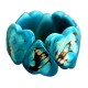 12 Gorgeous Crust Tagua Cuff Bracelets, Heart Design