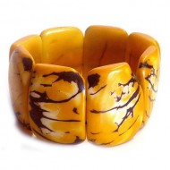 Lot 24 Gorgeous Crust Tagua Cuff Bracelets, Assorted Design