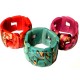 06 Beautiful Tagua Crust Cuff Bracelet, L-shaped Design
