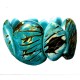 06 Beautiful Crust Tagua Flat Slices Cuff Bracelets, Oval Design