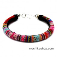 24 Amazing Aguayo Fabric Bracelets, Inca Cusco Manta Blanket Design