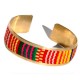 12 Pretty Aguayo Fabric Cusco Bracelets Handmade of Alpaca Silver, Mixed Design